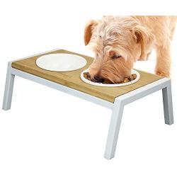 WANTRYAPET Elevated Dog Bowls Antirust Stainless Steel Raise Pet Feeder for Dog Cat