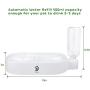 TOOOGO 2 in 1 Automatic Gravity Water Bowl & Food Bowl Set, Detachable No-Spill Pet Water Dispenser Bottle and Glass Feeder Bowl for Small or Medium Size Dogs Cats-Upgrade
