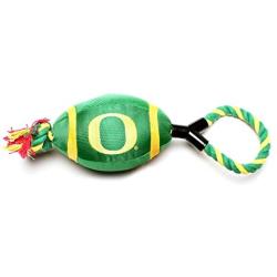 Pet Goods Oregon Ducks Football with Rope Toy