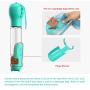 PetHaven Dog Water Bottle 4 in 1 Portable Pet Water Bottle Bowl,Food Holder,Poop Bag Holder-Walking Travel Hiking - Large 500ml Drinking Water Dispenser - (Poop Bag Included)