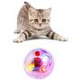 TeenTop Pet Interactive Plastic Ball, Durable Luminescent Transparent Toy Cat Ball Toy Lighting for Kitten Exercise Relief Boredom Boring