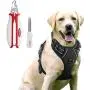rabbitgoo Dog Harness & Dog Nail Clippers with File Set - Adjustable No Pull Dog Vest with Leash Clips(L) | Safety Pet Nail Trimmer Cat Claw Grooming Tool Painless Paw Scissors(White Red) rabbitgoo Dog Harness & Dog Nail Clippers with File Set - Adjustable No Pull Dog Vest with Leash Clips(L) | Safety Pet Nail Trimmer Cat Claw Grooming Tool Painless Paw Scissors(White Red)