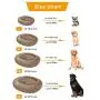 PUPPBUDD Calming Dog Bed Cat Bed Donut, Faux Fur Pet Bed Self-Warming Donut Cuddler, Comfortable Round Plush Dog Beds for Large Medium Dogs and Cats (24''/32''/36'')