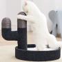 UQA Cat Scratch Pad Cactus Style Cat Scratching Post Black Wear-Resistant Sisal Cat Climbing Frame Balcony Cat House Pet Supplies Cats Furniture (Color : Black, Size : 35 35 35 cm)