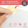 Ronton Cat Scratch Deterrent Tape - 12 in X 17 in Anti Scratch Tape for Cats (10 Sheet) | 100% Transparent Clear Double Sided Training Tape | Pet & Kid Safe | Furniture, Couch, Door Protector