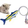 Cat Toys - Interactive Kitten Toys for Indoor Cats, No Noise, Funny, Washable & Skin-Friendly Floppy Fish Cat Toy, Catnip Toy Gift for Your Pets