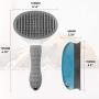 Aumuca Cat Brush and Dog Brush, Cat Brush for Shedding and Grooming with Long or Short Hair Self Cleaning Slicker Brush