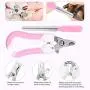 Dog Grooming Scissors Kit with Safety Round Tip, 7 in 1 Heavy Duty Stainless Steel Pet Grooming Scissors Set -Thinning Straight Curved Shears and Comb for Long Short Hair for Dog Cat Pet