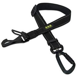 TEAYPET Dog car Seat Belt | Pet Safety Belt for Travel and Daily Use,Equipped with Adjustable,Durable Nylon Harness and Restraint Lockable Swivel Carabiner.Double Safety Guarantee Design