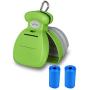 KALLAK Portable Dog Poop Scooper，Sanitary Dog Waste Pick Up, Heavy Duty Dog Waste Cleaner with Bag Dispenser, Dog Leash Clip and Waste Bags Included