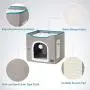 Bedsure Cat Cube, Foldable Cat Cubes for Indoor Cats, Cat House Indoor - Large Cat Bed with Fluffy Ball Hanging and Scratch Pad, 16.5x16.5x14 inches, Grey Bedsure Cat Cube, Foldable Cat Cubes for Indoor Cats, Cat House Indoor - Large Cat Bed with Fluffy Ball Hanging and Scratch Pad, 16.5x16.5x14 inches, Grey