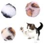 ocijf179 Cat Toy Pet Cat Kitten Plush Ball Catnip Molar Bite Resistant Interactive Chew Play Toy - Black