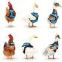 Lansiger Adjustable Chicken Harness with Leash Small Pet Harness for Duck Goose Hen Traning Walking Lansiger Adjustable Chicken Harness with Leash Small Pet Harness for Duck Goose Hen Traning Walking