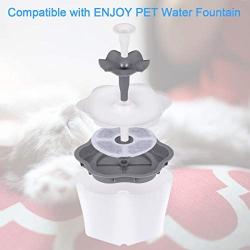 Cat Water Fountain Replacement Filters Sponges 2PCS Carbon Filters Replacement for ENJOY PET Cat and Dog Automatic Flower Water Dispenser