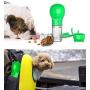 Newthinking Dog Water Bottle for Walking, Portable Dog Water Travel Dispenser with Food Container, Poop Shove and Waste Bag for Pets Outdoor Walking, Hiking, Travel