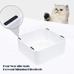 Companet Cat Dog Automatic Water and Food Bowls,Tilted Cat Food Bowl Water Food Bowl Double 0-15°Adjustable Tilted Water and Food Bowl Set,Raised Pet Bowl for Cats or Small Dogs