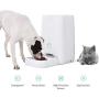 DOGNESS 6L Smart Feed Automatic Cat Feeder, Wi-Fi Enabled Pet Feeder for Cat and Small Dog, Smartphone App for iOS and Android, Portion Control, Fresh Lock System Auto Food Dispenser (White)