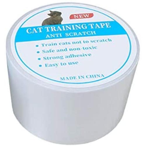 Owlbbabies Cat Scratch Deterrent Tape, Double Sided Cat Anti Scratch Training Tape Cat Scratch Furniture Protectors, Clear Cat Scratching Sticky Tape Prevent Cat Form Scratching Sofa, Couch, Door