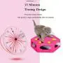 INNAPER Electric Play Interactive Cat Toy,with Worm Tail and Catnip & Plush Mouse, Automatic Rotating Hide and Seek Hunt Toy,Low Noise Automatic Cat Toy,Pet Kitten Fun Excercise,Auto Off Timer INNAPER Electric Play Interactive Cat Toy,with Worm Tail and Catnip & Plush Mouse, Automatic Rotating Hide and Seek Hunt Toy,Low Noise Automatic Cat Toy,Pet Kitten Fun Excercise,Auto Off Timer