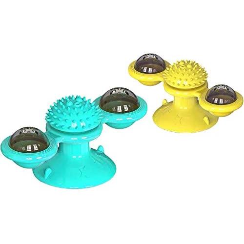 ANICISIO Cat Toy Relief pet Sucker Turntable/cat Spin Windmill(Yellow) ANICISIO Cat Toy Relief pet Sucker Turntable/cat Spin Windmill(Yellow)