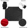 RayCC Ajustable Cat Hammock Cat Bed Sleeping Hammock Hanging Cage Chair Hammock for Cat Small Dogs (Red and Black)