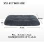 OXS Dog Bed Long Plush Calming Pet Bed, Comfortable Faux Fur Washable Crate Mat with Anti-Slip Backing for Jumbo Large Medium Dogs