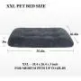 OXS Dog Bed Long Plush Calming Pet Bed, Comfortable Faux Fur Washable Crate Mat with Anti-Slip Backing for Jumbo Large Medium Dogs OXS Dog Bed Long Plush Calming Pet Bed, Comfortable Faux Fur Washable Crate Mat with Anti-Slip Backing for Jumbo Large Medium Dogs