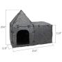 X@HE DIY Cat Felt House and Tunnel,Multi-Function Kitty Tunnel Bored Cat Pet Toys,Felt Pet House Cave Cubby for Cats