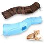 Pet Toys GDWAI B18405 S-Shape Funny Pet Tunnel Cat Play Tunnel Foldable Cat Toys(Brown) in New 2020