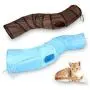 Pet Toys GDWAI B18405 S-Shape Funny Pet Tunnel Cat Play Tunnel Foldable Cat Toys(Brown) in New 2020 Pet Toys GDWAI B18405 S-Shape Funny Pet Tunnel Cat Play Tunnel Foldable Cat Toys(Brown) in New 2020