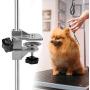 Yutiny Pet Grooming Table Arms Clamp Metal Dog Grooming Table Arm H Bar Clamp Holder Aid Accessory Hair Dryer Clamp Clip Pet Grooming Table Accessories