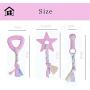 B&Y Dog chew Toys Set(Pink), Cute Rope Toys for Small,Breed,Puppy,Safety Teething Toys with Natural Cotton and Rubber for Small Dogs