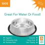 Fuzzy Puppy Pet Products Non-Tip Dish with Rubber Base