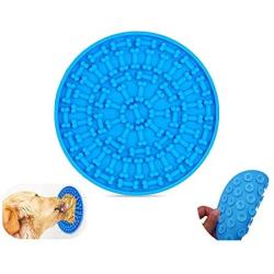 SLKIJDHFB Dog Lick Pad, Distraction Slow Dispensing Mat for Pet Bathing, Grooming, Silicone Slow Feeder Device with Suction