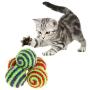 DSstyles Pet Biting Catch Toys,Cat Dog Chasing Toys Scratch-Proof Balls Pet Kitten Cat Exercise Tools Random Color 4.5cm in Diameter