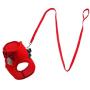 Woais Adjustable Pet Supplies Harness Harness Vest Lead Leash Collar Small Dog Mesh Bowtie Cat Clothes Puppy Stuff Kitten Stuff(S Black)