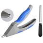 Adniac Dog Nails Clippers and Trimmer-Professional Pet Grooming Tool,Razor Sharp Blades,Safety Guard to Avoid Overcutting,Free Nail File