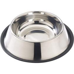 Pro Select Dog Bowl - No Tip Mirror Finish Super Heavy Duty Rubber Base Dishes for Dogs