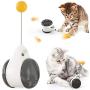 Pawow Cat Toy Tumbler Interactive Toy Ball Balance Cat Chasing Toy with Rolling Balls Catnip Ball for Cats Indoor Play and Kitten Exercise