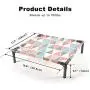 Laifug Elevated Cat Bed,Comfortable Kitten Bed with Washable Cotton Sheets Pine,Pet Bed for Cats or Small Dogs