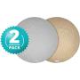 Pet Parents Pawtect Pads Bundle Large Natural Classic & Natural Round Washable Dog Pee Pads 4 Total Premium Pee Pads for Dogs, Waterproof Whelping Pads, Reusable Dog Training Pads, Travel Pet Pee Pads