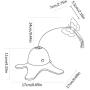 Cat Toys Interactive, Electric Rotating Cat Butterfly Toys,Realistic Fluttering Sound Cat Interactive Toys for Indoor Cats (Include 3 Flashing Butterflies)