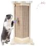 MOUOGO Corner cat Scratcher, Couch Corner Protectors for Cats, Natural Wood Scratching Posts for Protect Sofas and Other Furniture