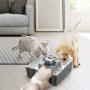 VinDox Ceramic Cat Fountain, 2.1L Pet Drinking Fountain for Cat and Dog, Cat Fountain Porcelain, Cat Water Dispenser with 3 Activated Carbon Filter and Sponge Foam Pre-Filter