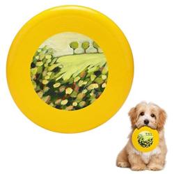 Pet Frisbee Flying Disc Dog Toy - Multifunction Three Trees On A Hill Jennifer Lommers