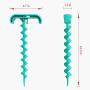Filtries Dog Stake Tie Out Cable, Outdoor Pet Anchor Rope Leash Toy, Sturdy Training Tether for Backyard Small Medium Large Dogs