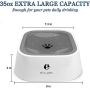 QUXIANG Dog Water Bowl Dog Bowl Slow Water Feeder No-Spill Pet Water Bowl 35oz (1L) Splash Proof Anti Spill Slow Feeder Dish Vehicle Carried Dog Water Bowl for Dogs/Cats/Pets