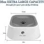 QUXIANG Dog Water Bowl Dog Bowl Slow Water Feeder No-Spill Pet Water Bowl 35oz (1L) Splash Proof Anti Spill Slow Feeder Dish Vehicle Carried Dog Water Bowl for Dogs/Cats/Pets
