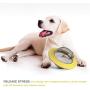 Multifunctional IQ Interactive pet Supplies bite Resistant Dog Toy Frisbee Flying Saucer Puzzle Slow Feeder Food Distribution Ball UFO Toy Dog ​​molars Improve Intelligence (Yellow)