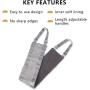 Greenf Adjustable Dog Sling Dog Lift Harness for Large/Small/Medium Dogs,Dog Hip Support Harness Dog Lifting Sling,Dog Harness Help Lift Back Legs for Canine Aid and Old K9 Rehabilitation(Gray)